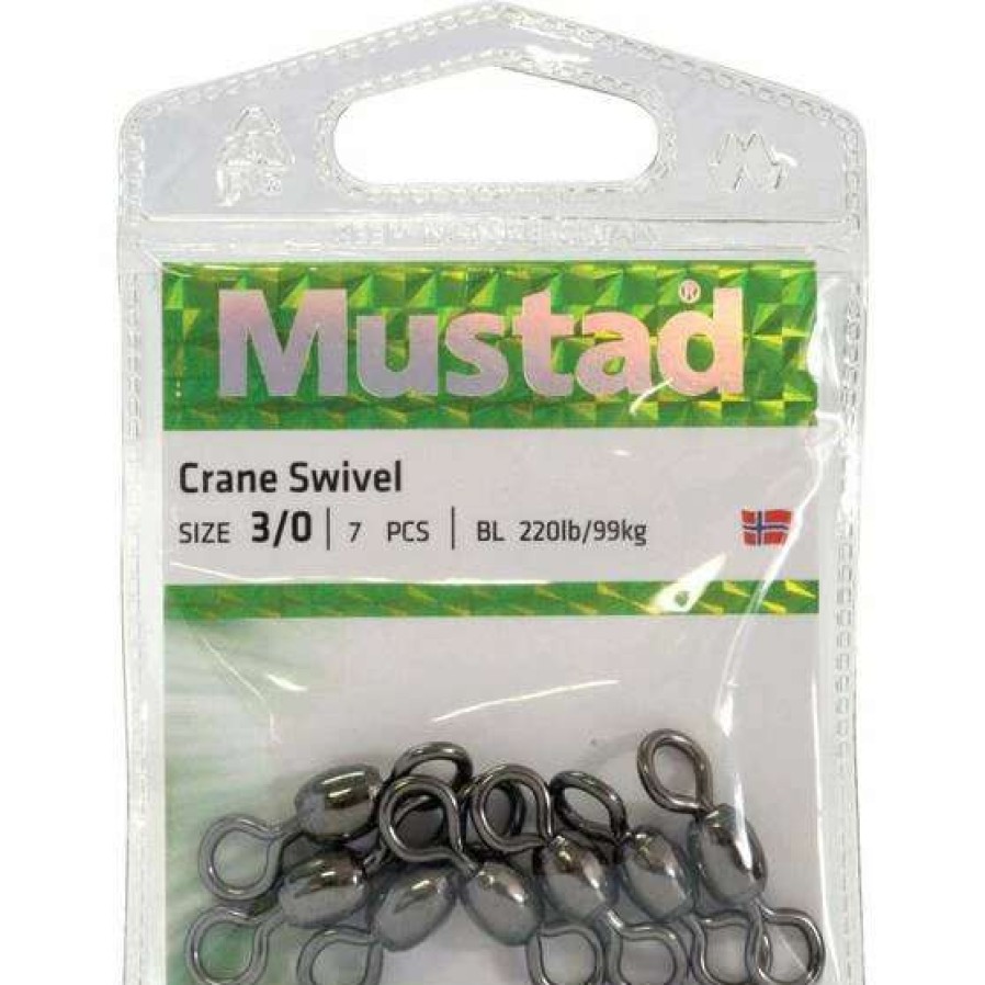 Fishing Tackle * | Mustad Crane Black Swivel