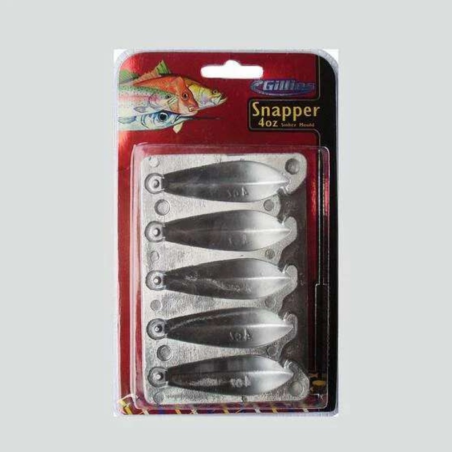 Fishing Tackle * | Gillies Snapper Sinker Mould 4Oz