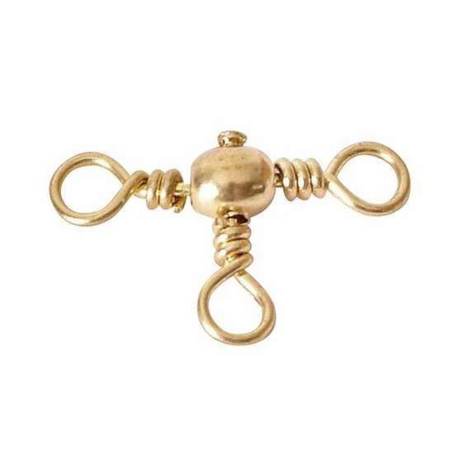 Fishing Tackle * | Pryml Brass Crossline Swivel 10 Pack