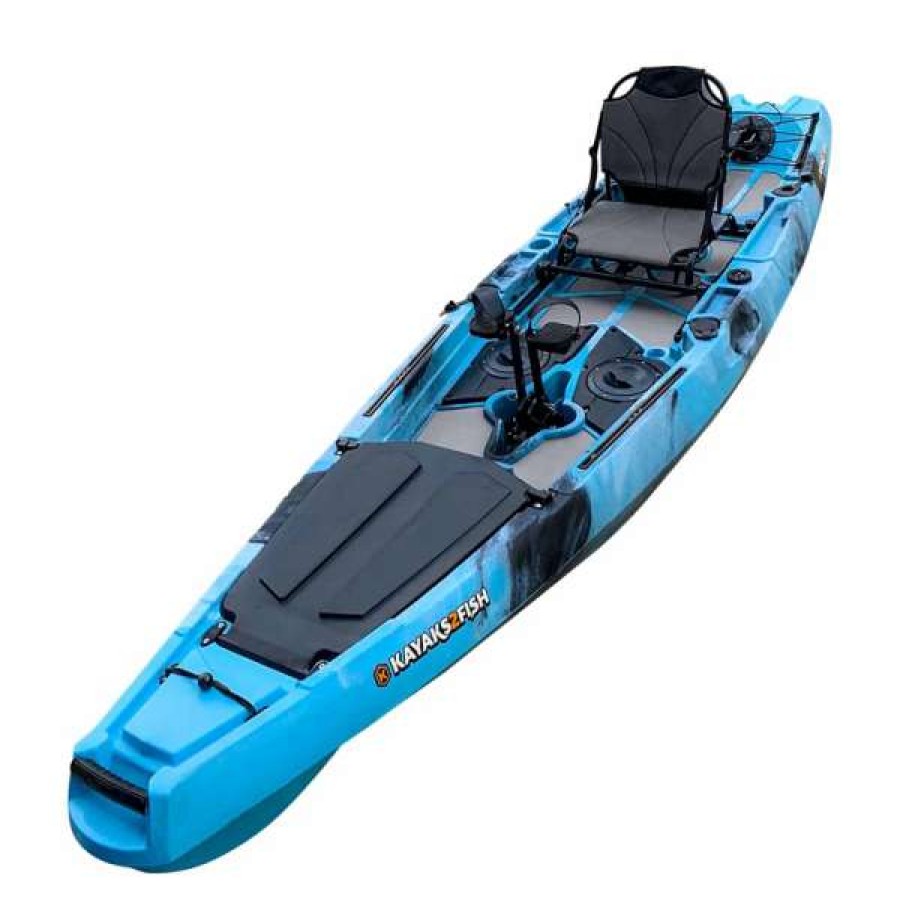 Pedal Kayaks * | Kayaks2Fish 3.6M Pedal King 12 Foot Pedal Kayak Blue Sea [Sydney]