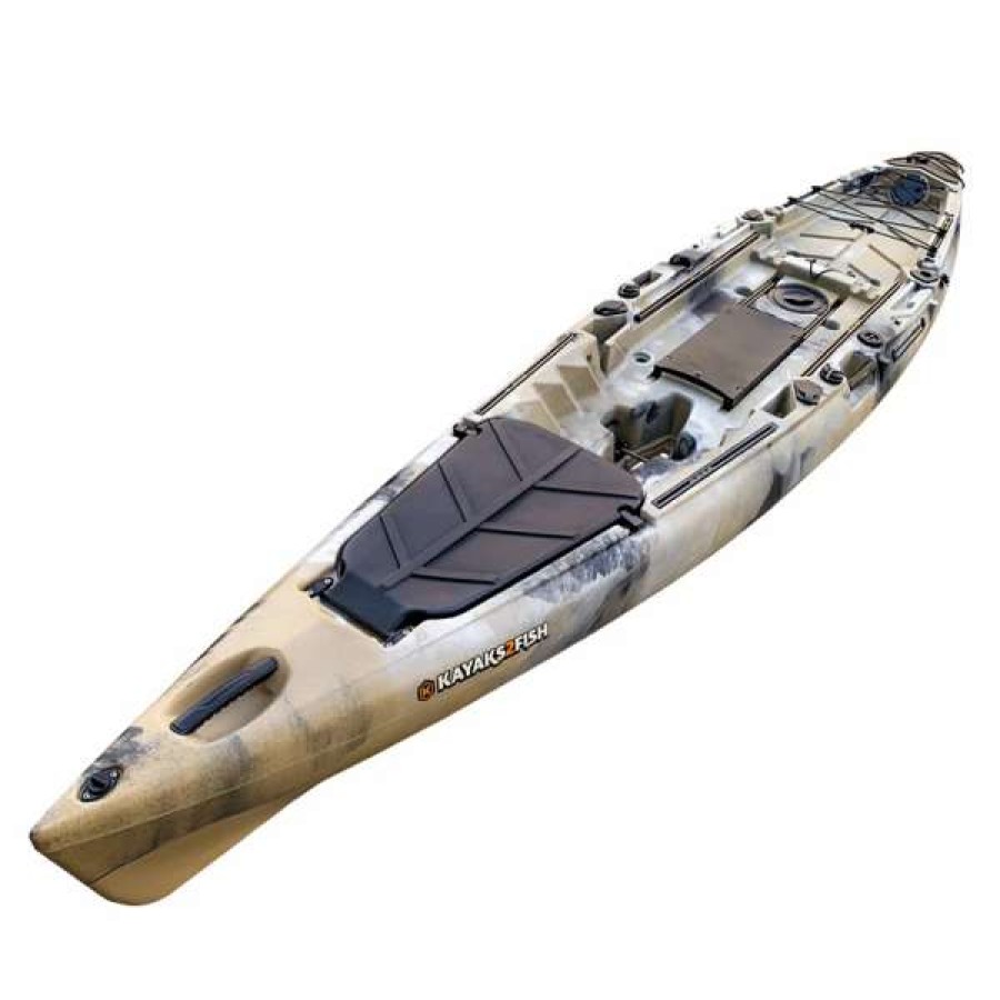 Pedal Kayaks * | Kayaks2Fish 4.15M Pedal King 14 Foot Pedal Kayak Desert [Sydney]