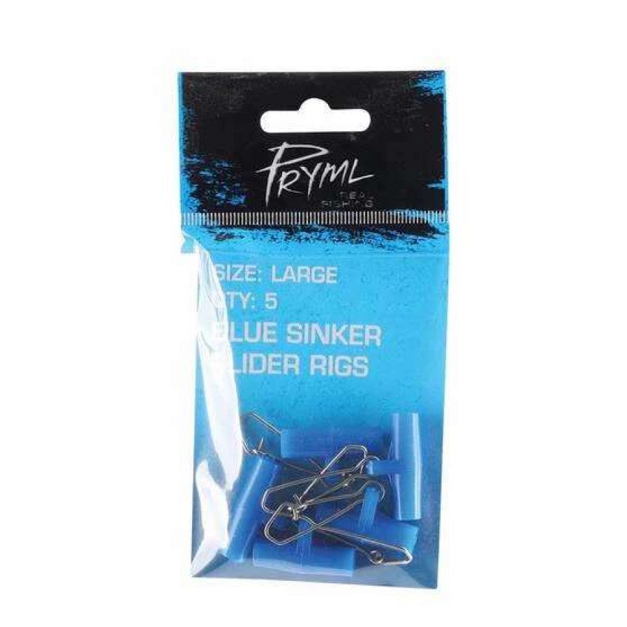 Fishing Tackle * | Pryml Sinker Slider 5Pk Blue Large