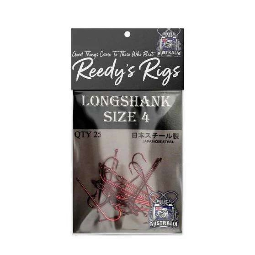 Fishing Tackle * | Reedys Rigz Reedy'S Long Shank Hook 25 Pack