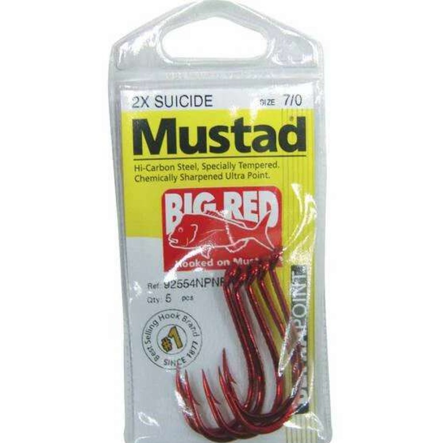 Fishing Tackle * | Mustad Big Red Suicide Hooks