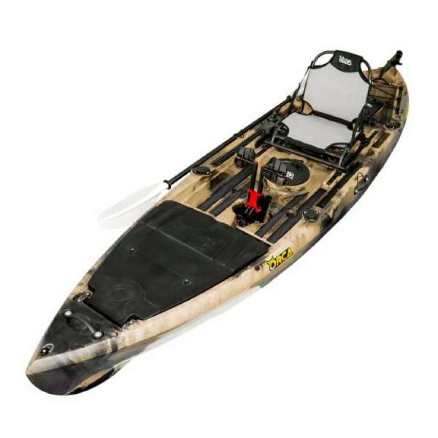 Pedal Kayaks * | Orca Kronos Foot Pedal Pro Fish Kayak Package With Max-Drive Sahara [Sydney]