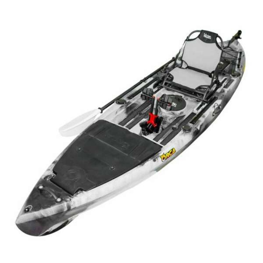 Pedal Kayaks * | Orca Kronos Foot Pedal Pro Fish Kayak Package With Max-Drive Arctic [Sydney]