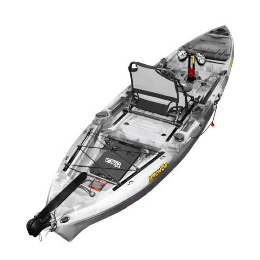 Pedal Kayaks * | Orca Kronos Foot Pedal Pro Fish Kayak Package With Max-Drive Arctic [Sydney]