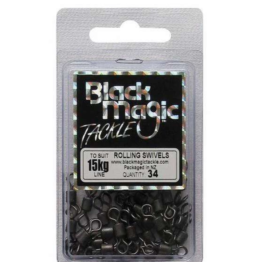 Fishing Tackle * | Black Magic Rolling Swivel 34 Pack