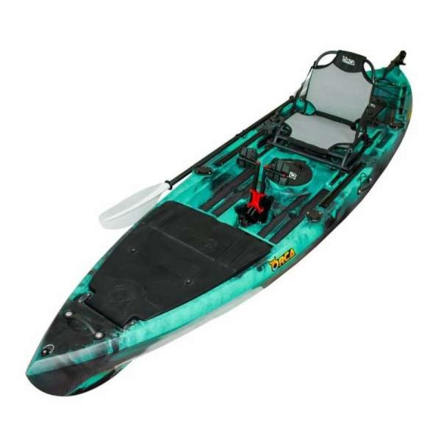 Pedal Kayaks * | Orca Kronos Foot Pedal Pro Fish Kayak Package With Max-Drive Bora Bora [Sydney]