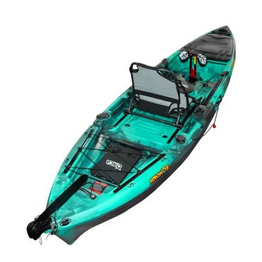 Pedal Kayaks * | Orca Kronos Foot Pedal Pro Fish Kayak Package With Max-Drive Bora Bora [Sydney]