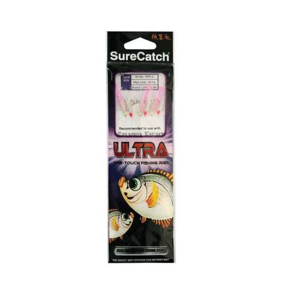 Fishing Tackle * | Surecatch Sabiki Rig White Pink