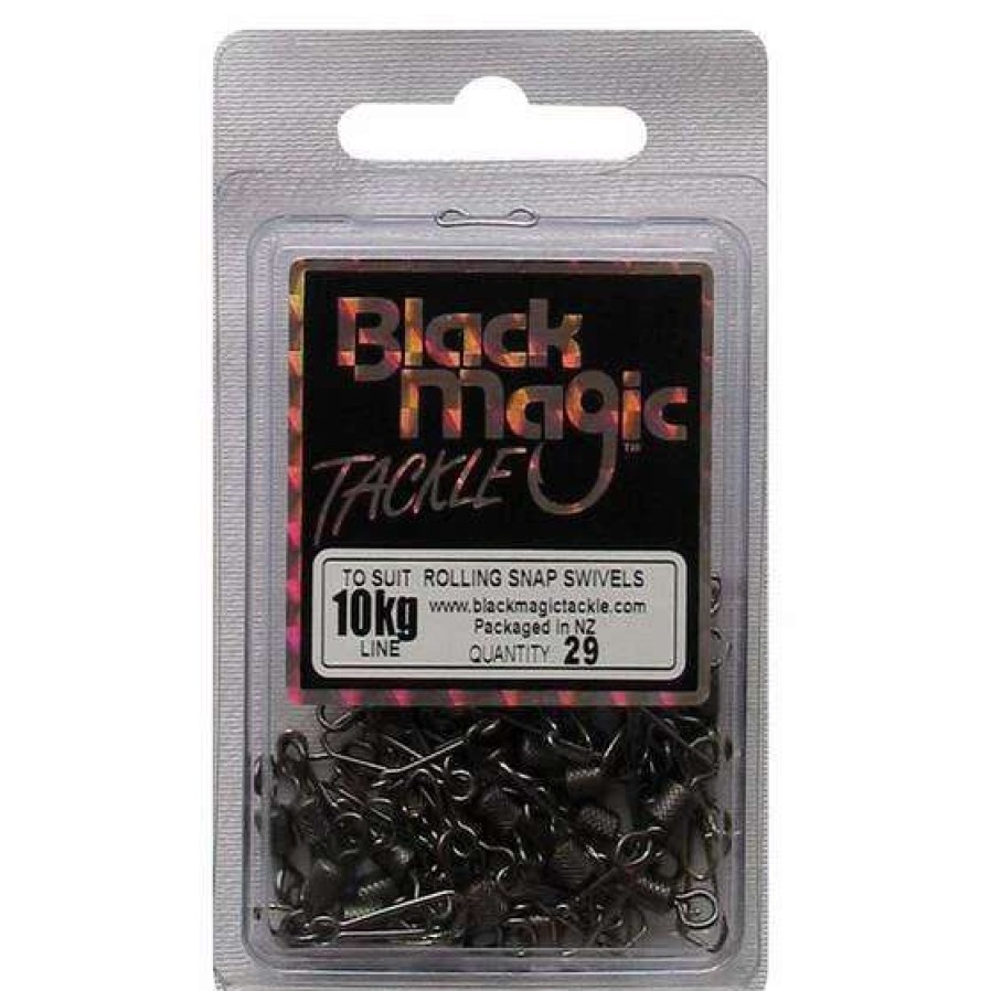 Fishing Tackle * | Black Magic Rolling Snap Swivel 29 Pack