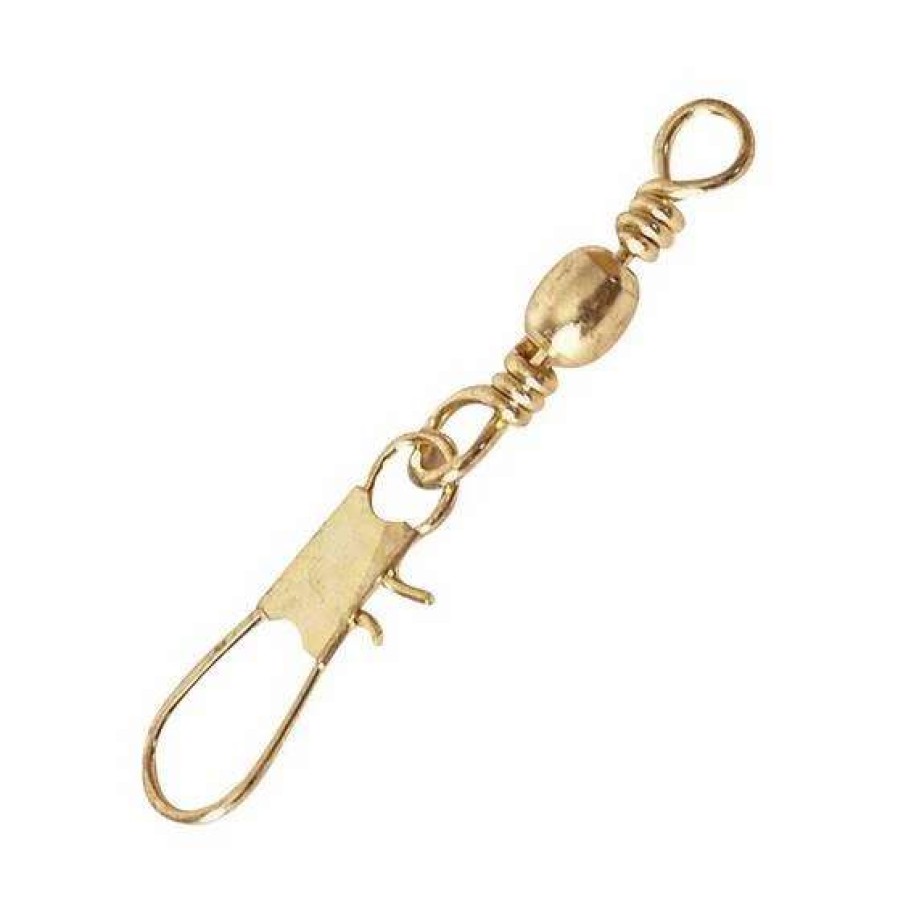 Fishing Tackle * | Pryml Brass Barrel Snap Swivel 10 Pack