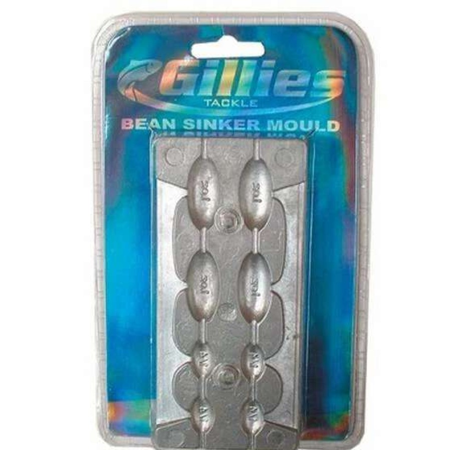 Fishing Tackle * | Gillies Bean Sinker Mould Combo