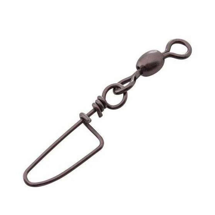 Fishing Tackle * | Pryml Black Crane Coastlock Snap Swivel 10 Pack