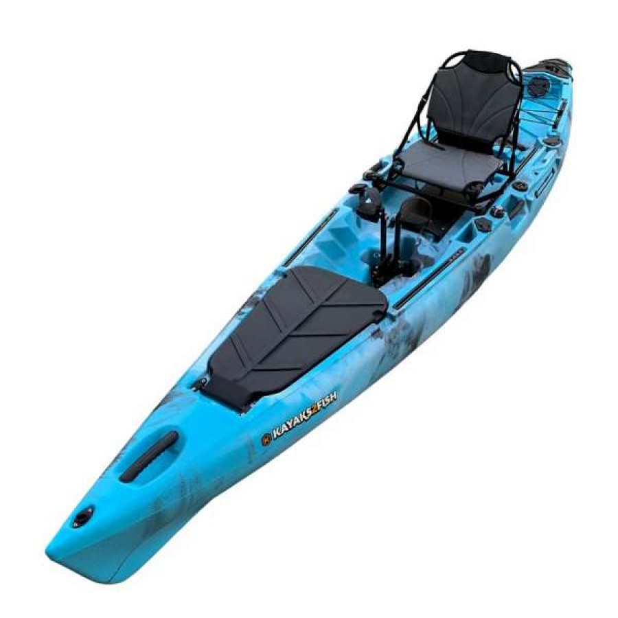 Pedal Kayaks * | Kayaks2Fish 4.15M Pedal King 14 Foot Pedal Kayak Blue Sea [Sydney]