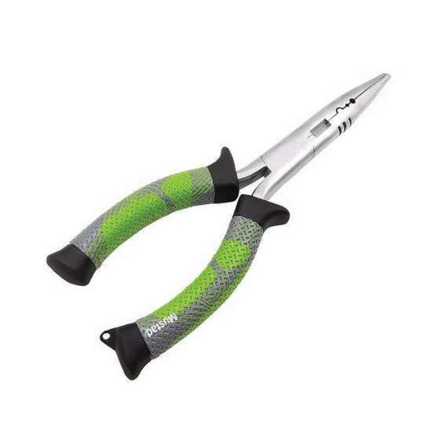 Fishing Tools * | Mustad Stainless Steel Split Ring Plier 7In Green