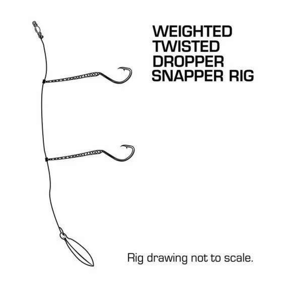 Fishing Tackle * | Pryml Weighted Twisted Dropper Snapper Rig