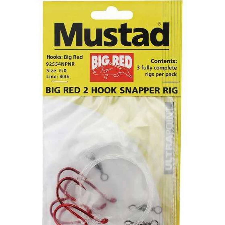 Fishing Tackle * | Mustad Big Red Snapper Rig 4/0