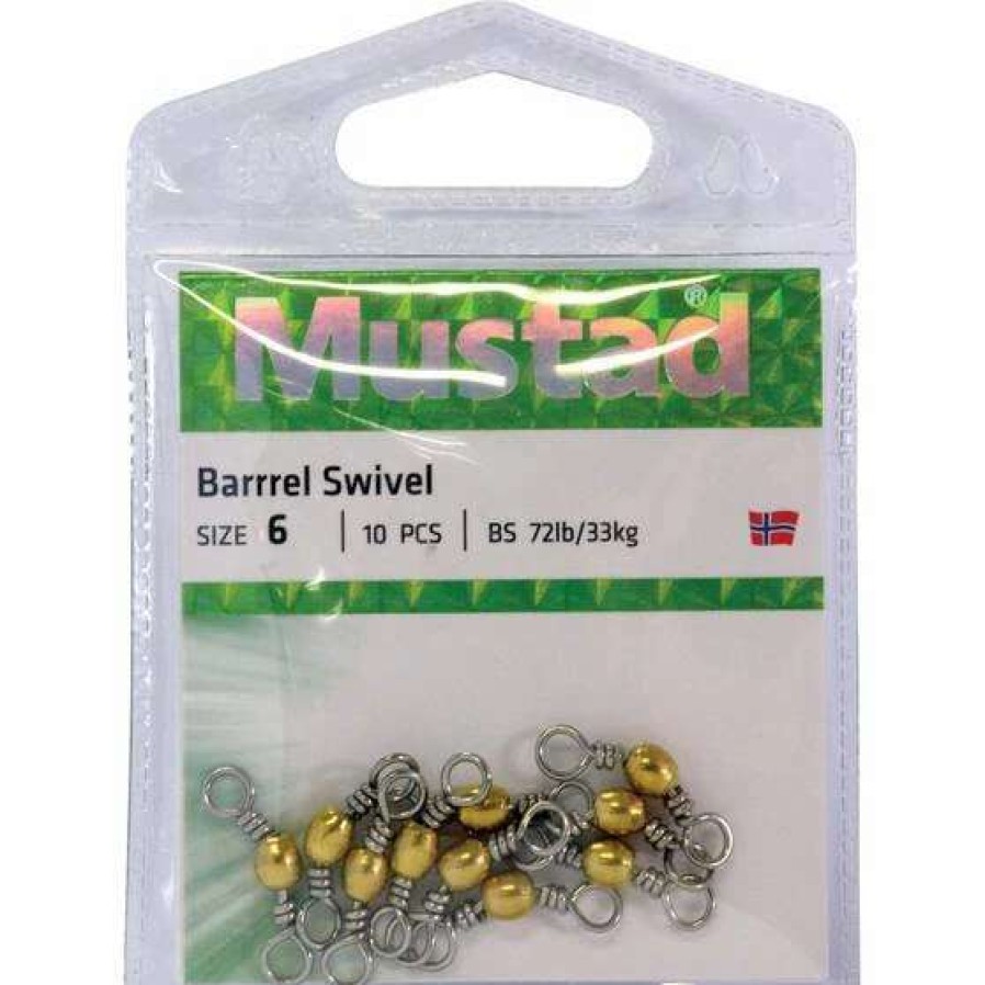 Fishing Tackle * | Mustad Barrel Brass Swivel