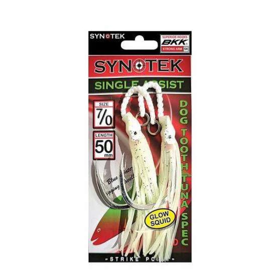 Fishing Tackle * | Synotek Single Assist Hooks 7/0 5.0Cm Full Glow