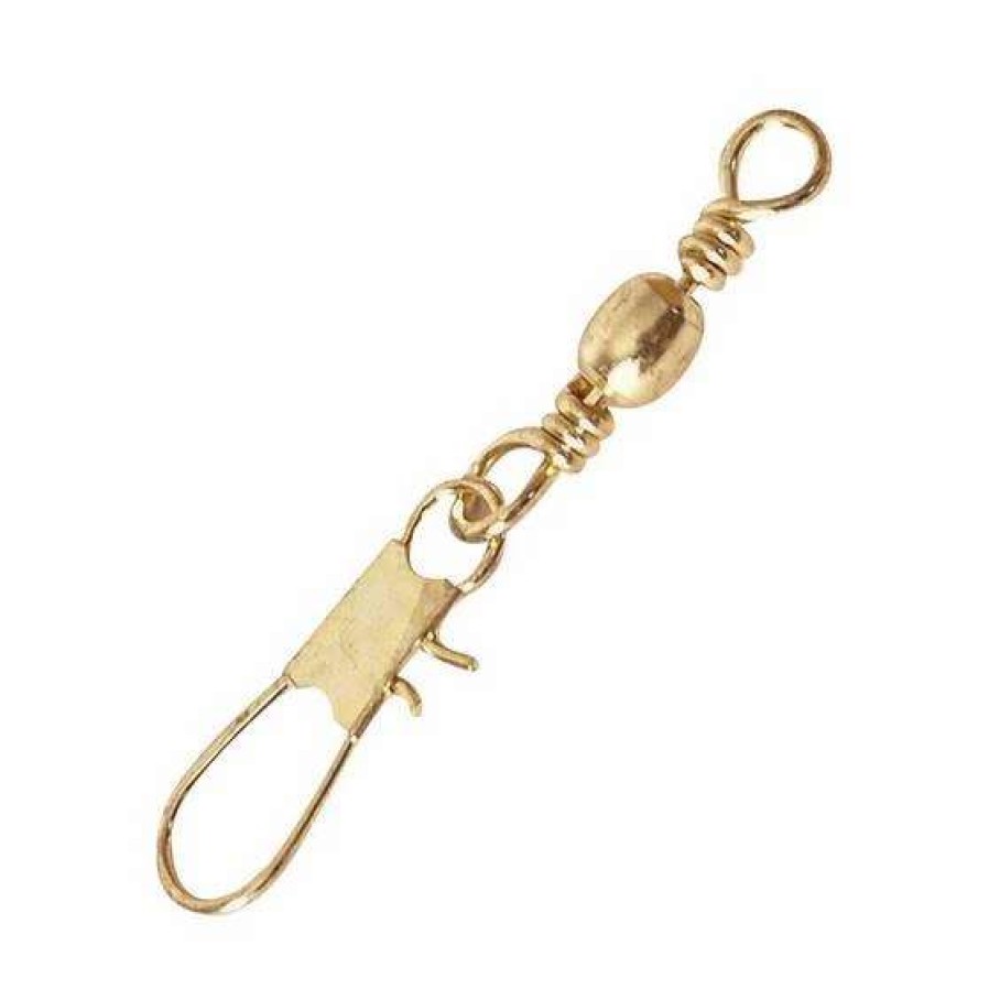 Fishing Tackle * | Pryml Brass Barrel Snap Swivel 40 Pack