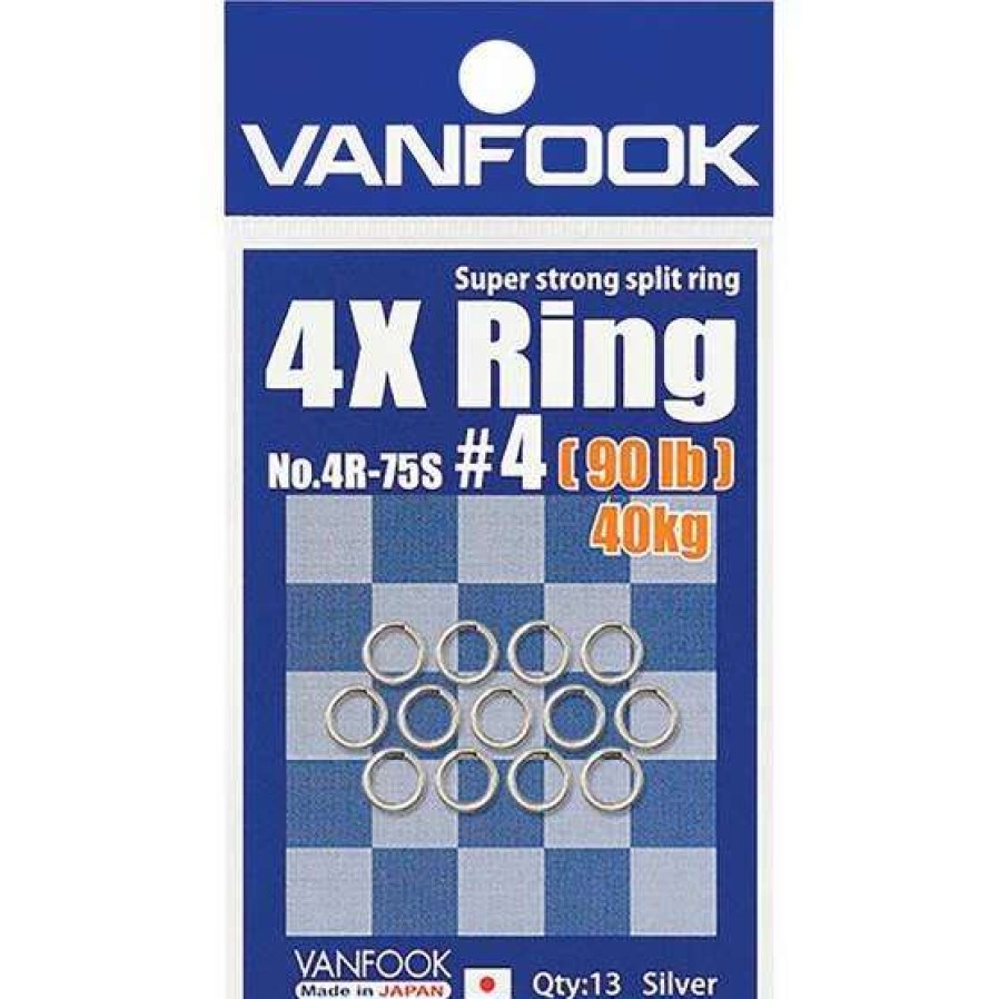 Fishing Tackle * | Vanfook 4X Split Rings