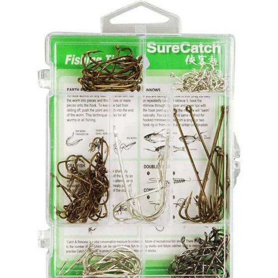 Fishing Tackle * | Surecatch Assorted Hooks 140 Pieces